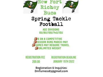 New Port Richey Buccaneers > Registration Info